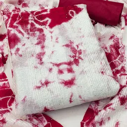 KIMISHA Tie and Dye Sequinned Shibori Unstitched Dress Material-picture-13