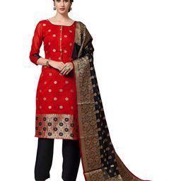 MANVAA Ethnic Motifs Woven Design Unstitched Dress Material-image-75