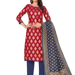 MANVAA Floral Woven Design Unstitched Dress Material-image-95