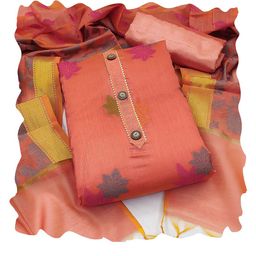 MANVAA Floral Woven Design Unstitched Dress Material-image-76
