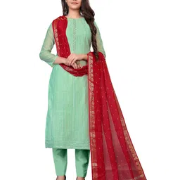 MANVAA Striped Woven Design Unstitched Dress Material-picture-13