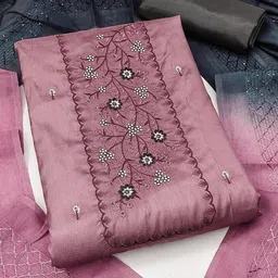 KALINI Embroidered Unstitched Dress Material-image-97