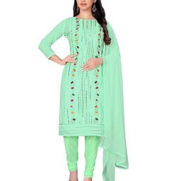 MANVAA Floral Printed Sequinned Unstitched Dress Material-image-50