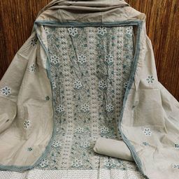 MANVAA Floral Embroidered Unstitched Dress Material-image-48