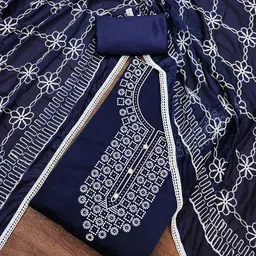 KALINI Ethnic Motifs Embroidered Unstitched Dress Material-image-64