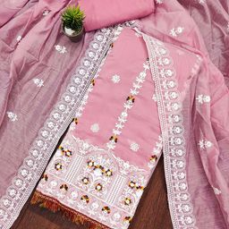 KALINI Embroidered Unstitched Dress Material-image-66