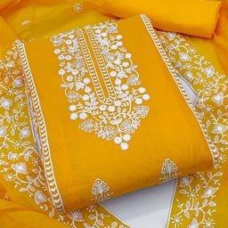 Panzora Floral Embroidered Unstitched Dress Material-image-96