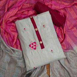 KALINI Embroidered Unstitched Dress Material-image-39