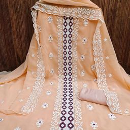 Panzora Embroidered Unstitched Dress Material-image-86