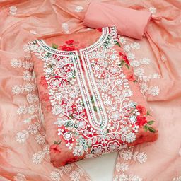 Panzora Floral Embroidered Unstitched Dress Material-image-44