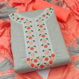 KALINI Embroidered Unstitched Dress Material-image-35