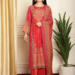 Stylee LIFESTYLE Floral Printed Pashmina Unstitched Dress Material-image-30