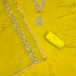 KALINI Embroidered Unstitched Dress Material image 2