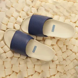 CHUPPS Men Stripped ErgoX Plus Comfort Slider -Recycled Materials-25