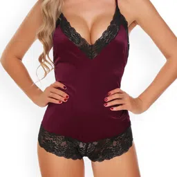 new blue eyes Laced Shoulder Straps Baby Doll-image-50