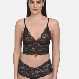 mod & shy Women Self-Design Lace Lingerie Set MS365New-32A-image-98