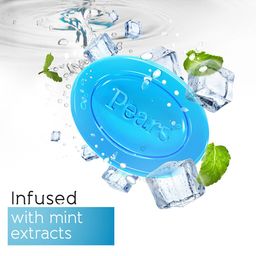 Pears Set of 6 Soft & Fresh Bathing Bar with 98% Pure Glycerine & Mint Extract - 125g each image 5