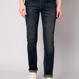 Men Regular Mid Rise Green Jeans-image-3