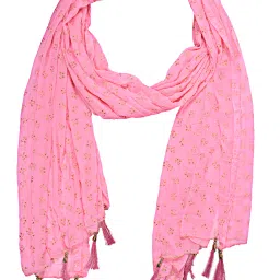 Chiffon Printed Pink Women Dupatta-image-87