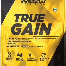True Gain Protein Muscle Mass Gainer (3 kg, Chocolate) Weight Gainers/Mass Gainers-image-47