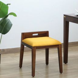 woodsworth from pepperfry Oakland Sheesham Wood Dining Chairs Set of 2 In Provincial Teak Finish-picture-4
