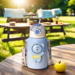Insulated Stainless Steel Hot and Cold Sipper Water Bottle For Kids(500ml)-12