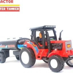TRACTOR WATER-TANKER Miniature Pull Back Tractor-picture-22