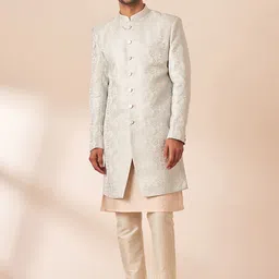 Manyavar Men Self-Design Sherwani Set-image-44