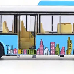Long Bus Toy For Kid London Bus Light Sound Music Openable Door Toy Bus-26
