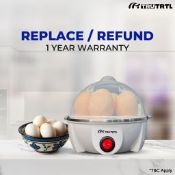 trutrtl Smart Instant Egg Boiler Machine 350 Watts Boil upto 7 Eggs (Hard, Medium, Soft) 7Egg-WH Egg Cooker image 5