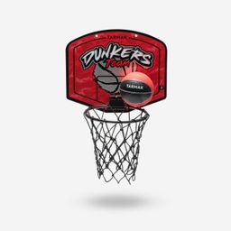 Kids'/Adult Mini Basketball Hoop SK100 Dunkers - Red/Silver-image-11