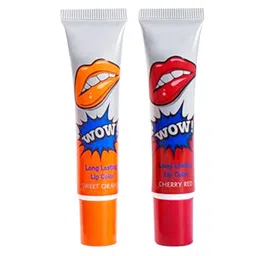 Adbeni Set Of 2 Wow Longwear Glossy Peel Off Lip Color 15g Each- Sweet Orange & Cherry Red-16
