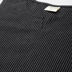 anayna Women Striped Regular Pure Cotton Kurta with Trousers image 2