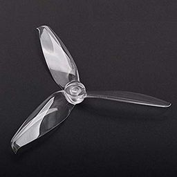 Pro-Range Propellers 5152(5.1X5.2) Tri Blade Flash 2CW+2CCW 2 Pair- Transparent (Clear) image 3