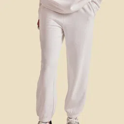 Muvazo Women Mid-Rise Training or Gym Cotton Relaxed-Fit Joggers-image-57