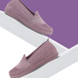 WELCOME Women Textured Round Toe Mesh Slip-On Sneakers-21