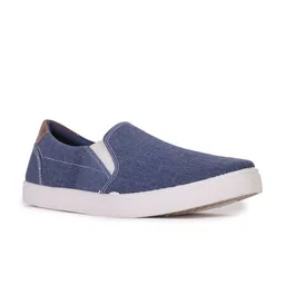 Bata Men Blue Slip-On Casual Sneakers-image-20