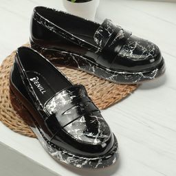 Denill Women Printed Comfort Insole Penny Loafers-48