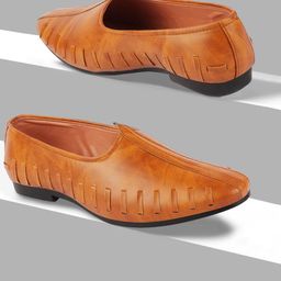 FAUSTO Boys Textured Comfort Insole Lightweight Mojaris-picture-5