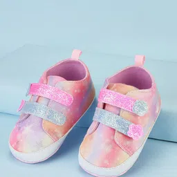 Pantaloons Junior Girls Printed Comfort Insole Textile Contrast Sole Slip-On Sneakers-65