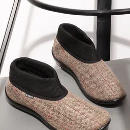 Gliders Women Brown Slip-On Sneakers-image-2