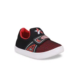 NEOBABY Unisex Kids Red Woven Design Slip-On Sneakers-picture-14