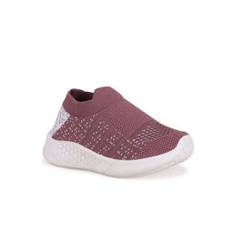 NEOBABY Unisex Kids Mauve Textured Slip-On Casual Sneakers-8