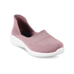 Mochi Women Pink Woven Design Slip-On Sneakers-image-68