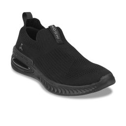Mochi Men Black Woven Design Slip-On Sneakers-picture-29