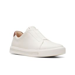 Clarks Women White Leather Slip-On Sneakers-image-81