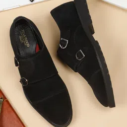 Teakwood Leathers Men Suede Slip-On Sneakers-picture-34