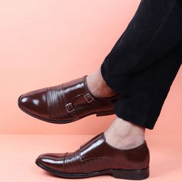 FAUSTO Men Brown PU Slip-On Sneakers-picture-23