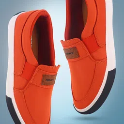 Sparx Men Textured Comfort Insole Contrast Sole Canvas Slip-On Sneakers-10