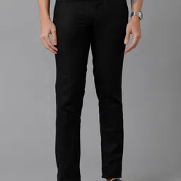 Linen Club Men Solid Pure Linen Slim Fit Formal Sustainable Trouserss-image-22